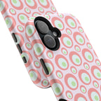 Pink Retro Circles Magnetic Impact-Resistant Phone Case