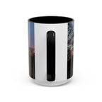 Sunset Silhouette In Derby, UK Coffee Mug — Scenic Tree Silhouette at Dusk (11/15oz)