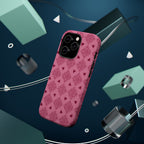 Pink Vintage Hearts Magnetic Impact-Resistant Phone Case