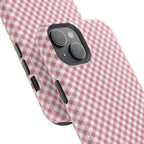 Pink Gingham Magnetic Impact-Resistant Phone Case