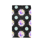 Insulated Lunch Bag — Pastel Geometric Mandala Pattern on Black