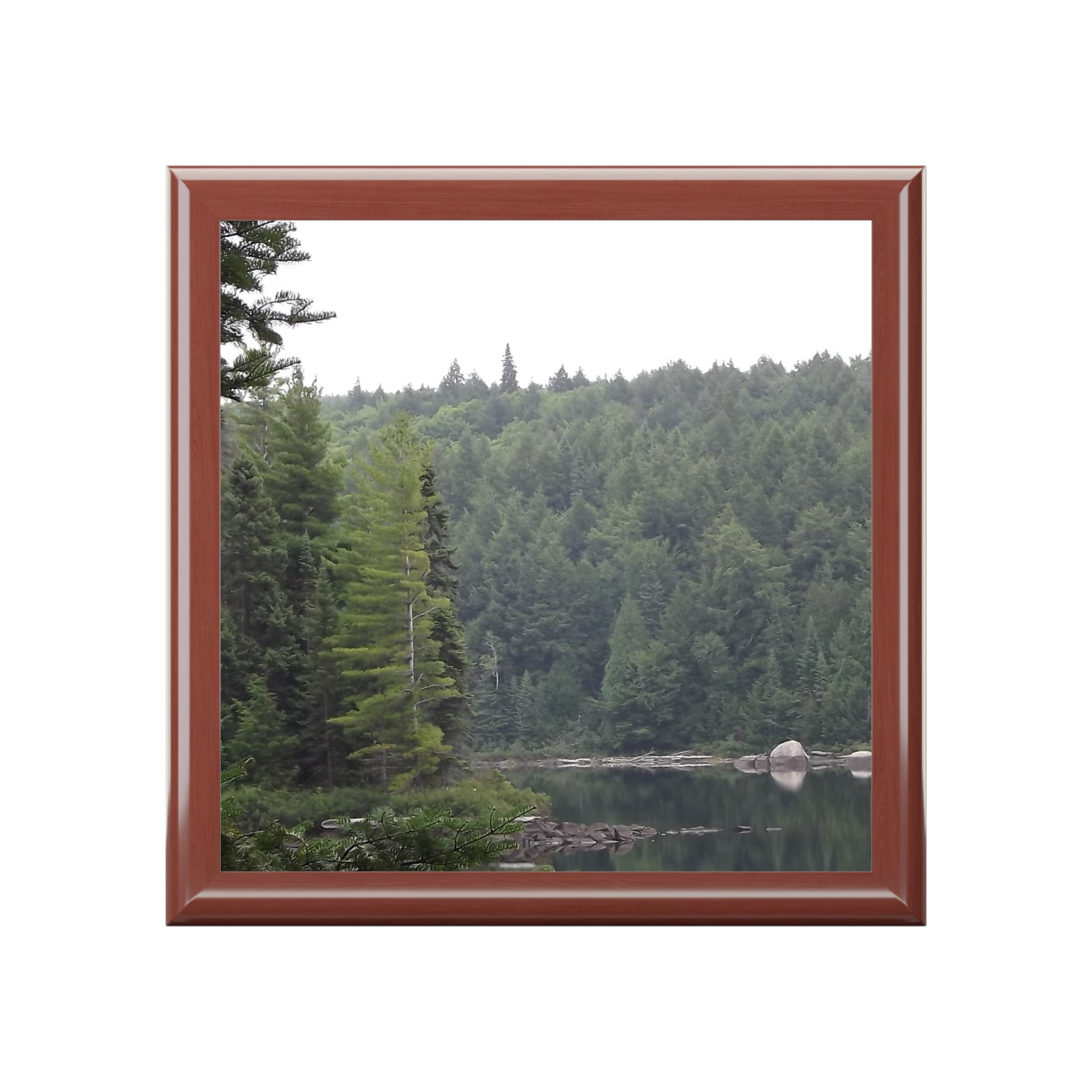 Forest Lake Jewelry Box – Scenic Nature Keepsake Box