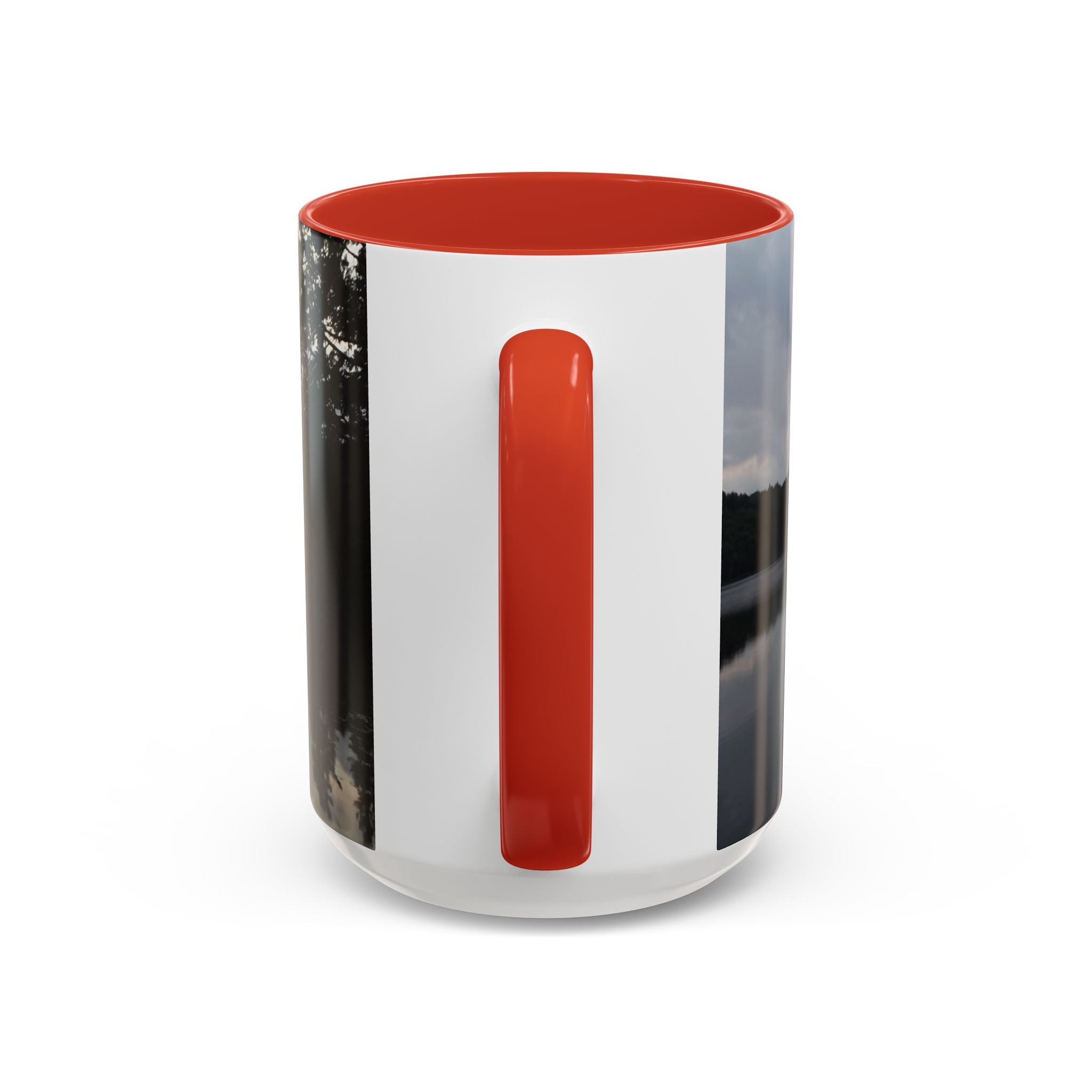 Lake Sunset Accent Coffee Mug — Scenic Reflection Photography 11/15oz