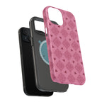 Pink Vintage Hearts Magnetic Impact-Resistant Phone Case