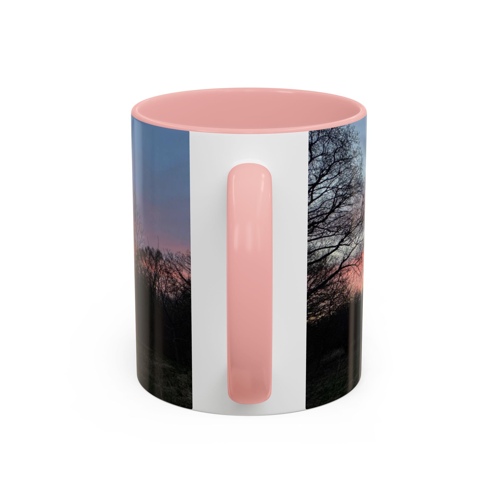 Sunset Silhouette In Derby, UK Coffee Mug — Scenic Tree Silhouette at Dusk (11/15oz)