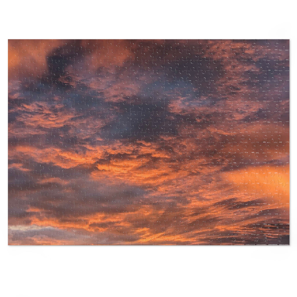 Sunset Sky Jigsaw Puzzle — Scenic Puzzle with Tin