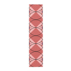 Pink Geometric Heart Table Runner