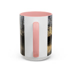 Sunset Reflection Coffee Mug — Forest Silhouette Accent Mug