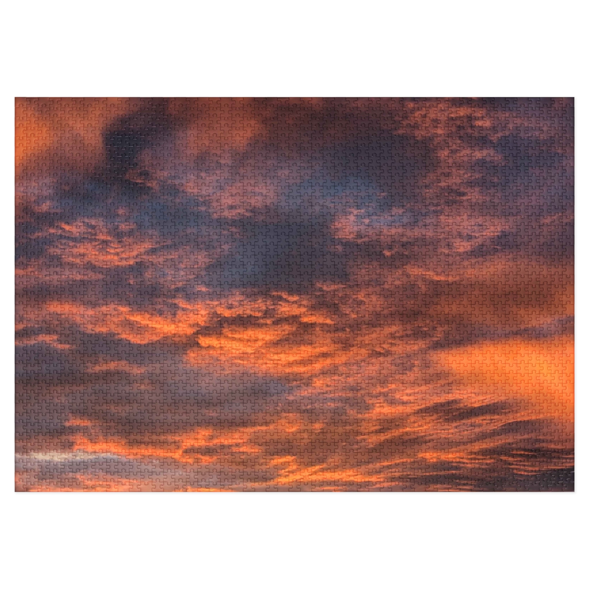 Sunset Sky Jigsaw Puzzle — Scenic Puzzle with Tin