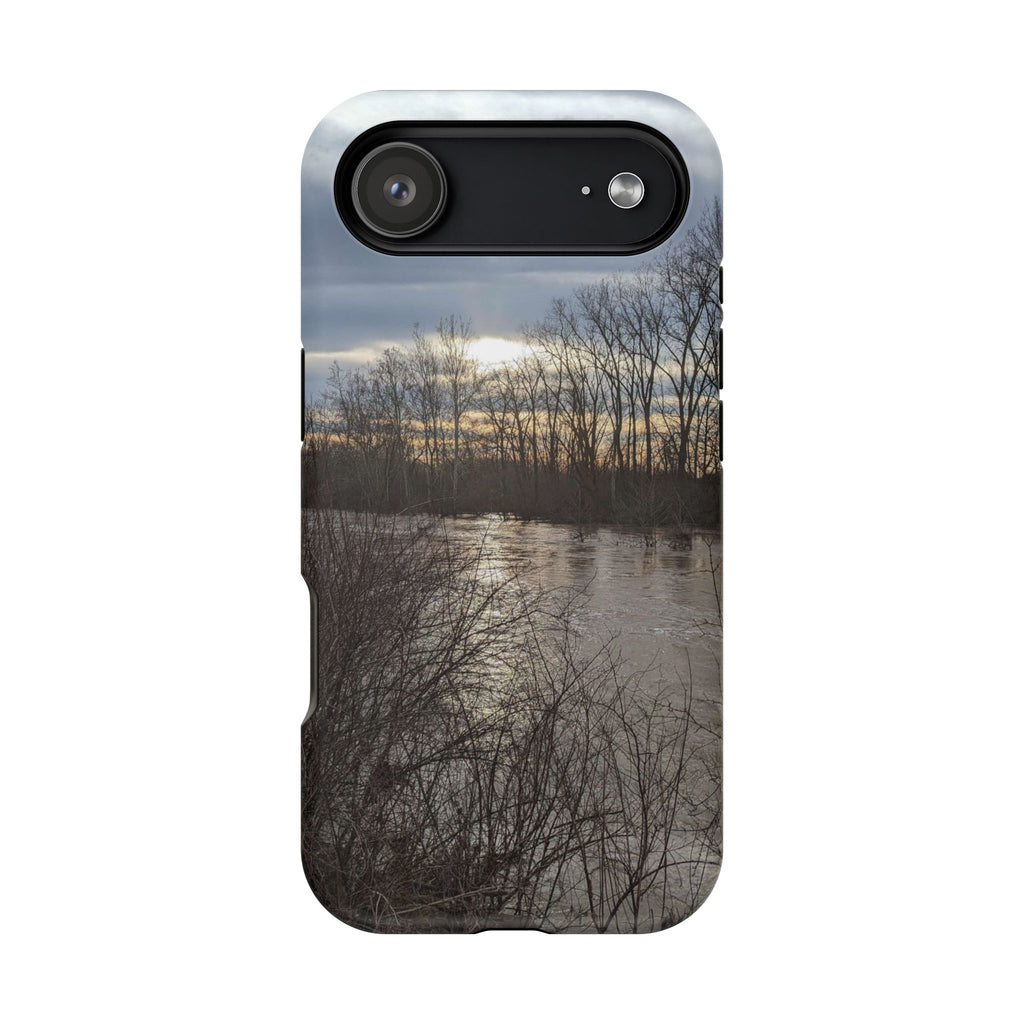 Phone Case — Moody Winter River Landscape Magnetic Impact-Resistant Case