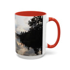 Lake Sunset Accent Coffee Mug — Scenic Reflection Photography 11/15oz