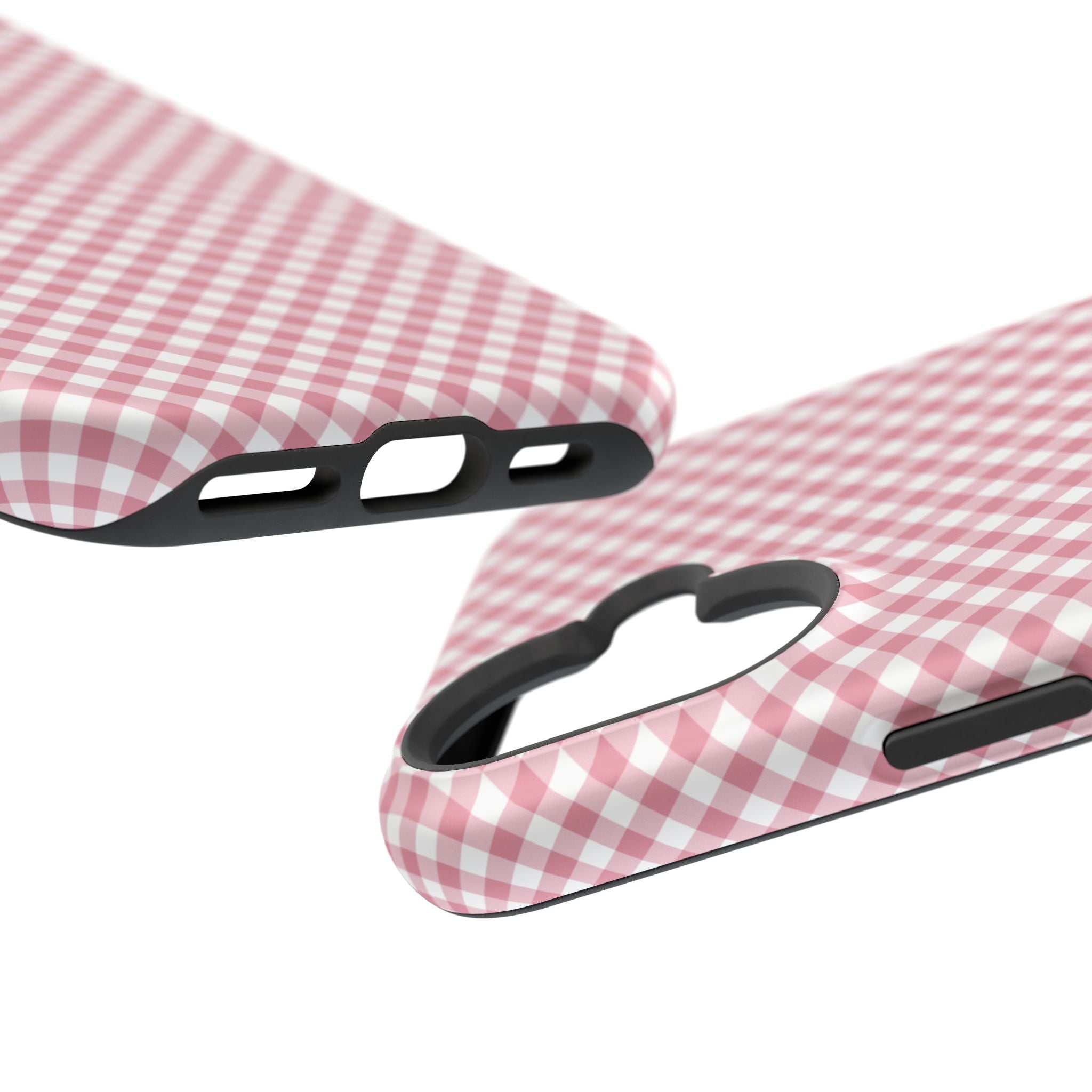 Pink Gingham Magnetic Impact-Resistant Phone Case