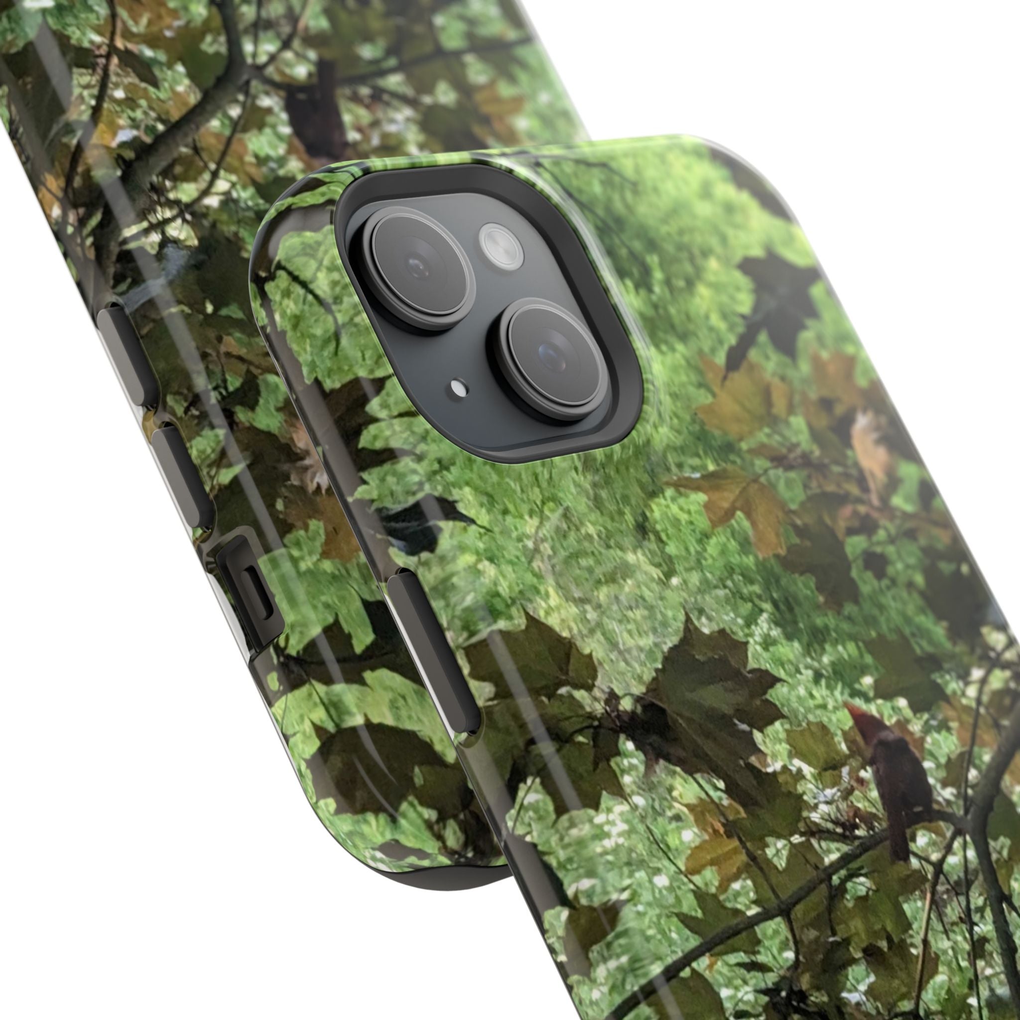 Camo Woodland Phone Case — Magnetic Impact‑Resistant iPhone Cover