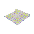 Pastel Floral Tile Table Runner — Spring Garden Dining Decor