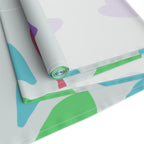 Floral Geometric Table Runner — Pastel Heart & Petal Pattern