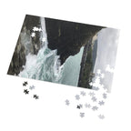 Coastal Cliff Jigsaw Puzzle with Tin – Ocean Waves Seascape Puzzle