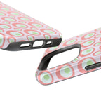 Pink Retro Circles Magnetic Impact-Resistant Phone Case