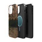 Nature River Sunset Phone Case — Magnetic Impact‑Resistant