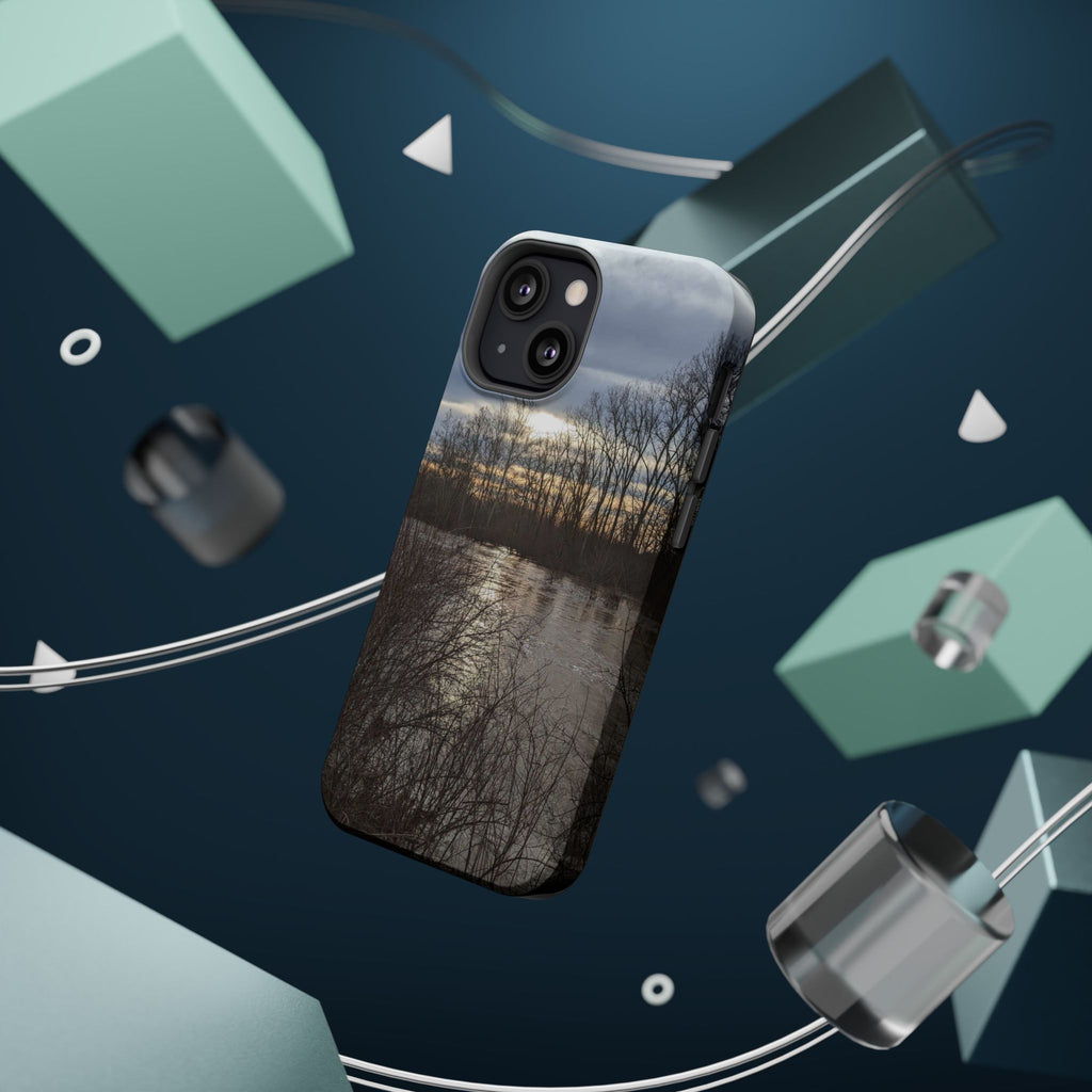Phone Case — Moody Winter River Landscape Magnetic Impact-Resistant Case