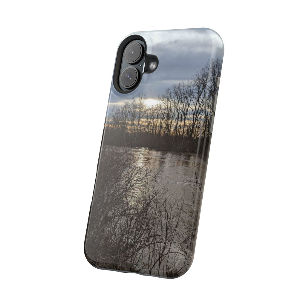 Phone Case — Moody Winter River Landscape Magnetic Impact-Resistant Case