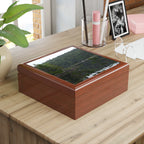 Scenic Forest Lake Jewelry Box — Personalized Nature Photo Keepsake