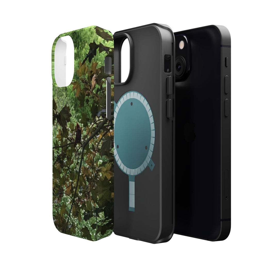 Camo Woodland Phone Case — Magnetic Impact‑Resistant iPhone Cover