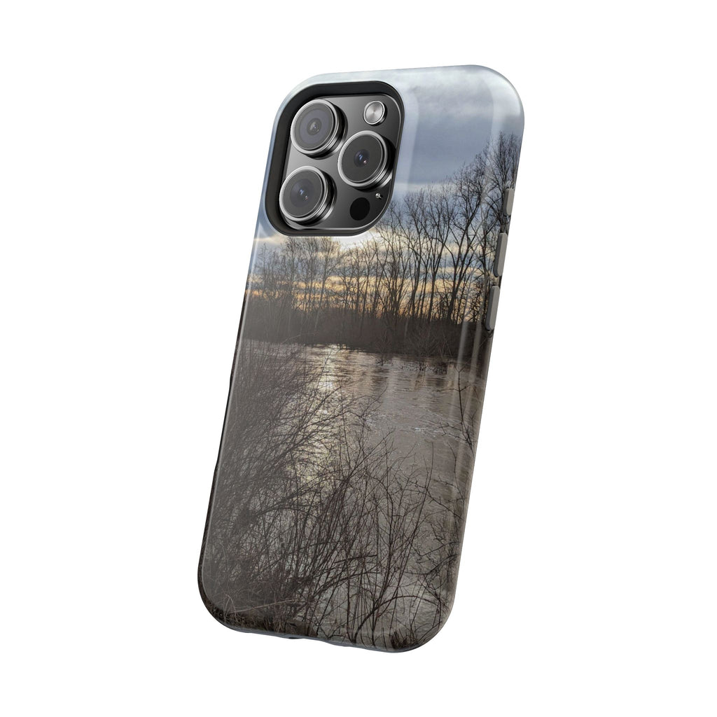 Phone Case — Moody Winter River Landscape Magnetic Impact-Resistant Case