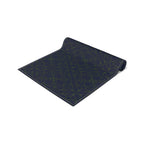 Geometric Starry Night Table Runner — Navy & Lime Cotton-Poly Blend