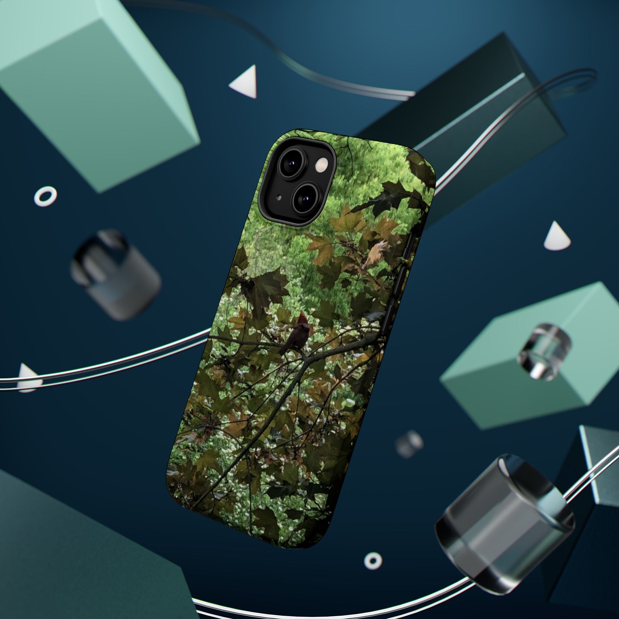 Camo Woodland Phone Case — Magnetic Impact‑Resistant iPhone Cover