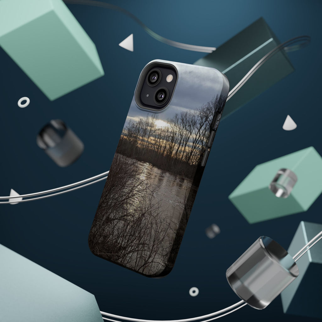 Phone Case — Moody Winter River Landscape Magnetic Impact-Resistant Case
