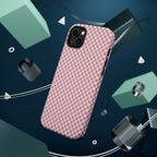 Pink Gingham Magnetic Impact-Resistant Phone Case