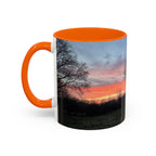 Sunset Silhouette In Derby, UK Coffee Mug — Scenic Tree Silhouette at Dusk (11/15oz)