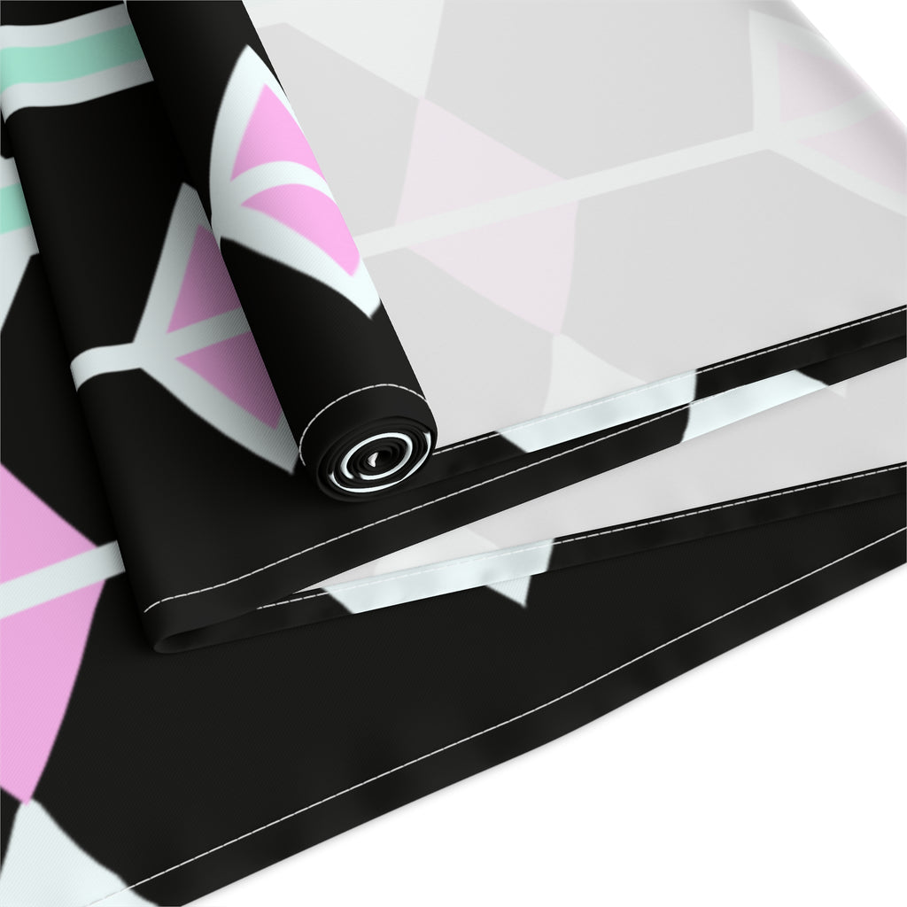 Geometric Pastel Diamond Table Runner