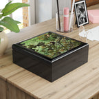 Woodland Leaves Jewelry Box — Nature Photo Keepsake Box