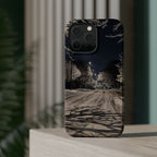 Winter Night Snow Road Magnetic Impact-Resistant Phone Case