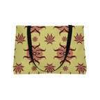 Weekender Tote Bag - Sunburst Retro Floral Pattern Beach & Travel Tote