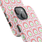 Pink Retro Circles Magnetic Impact-Resistant Phone Case