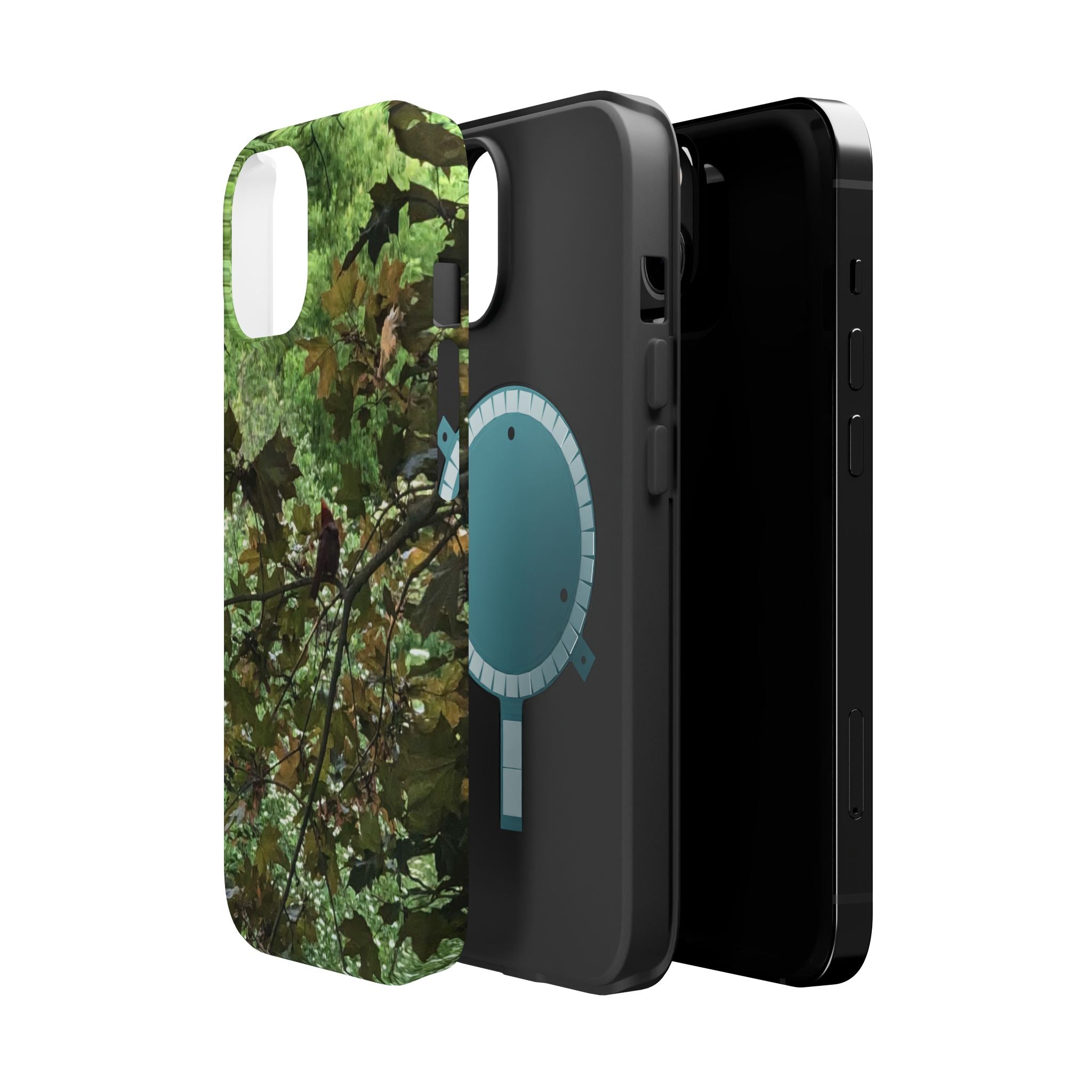 Camo Woodland Phone Case — Magnetic Impact‑Resistant iPhone Cover