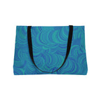 Weekender Tote Bag — Teal Swirl Beach Travel Tote