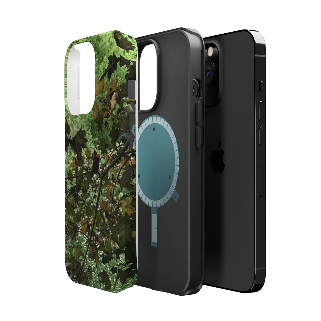 Camo Woodland Phone Case — Magnetic Impact‑Resistant iPhone Cover