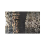River Sunset Microfiber Tea Towel — Scenic Woodland Reflection Kitchen Towel