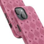 Pink Vintage Hearts Magnetic Impact-Resistant Phone Case
