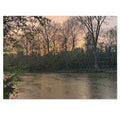 Sunset River Landscape Jigsaw Puzzle with Tin