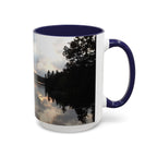 Lake Sunset Accent Coffee Mug — Scenic Reflection Photography 11/15oz