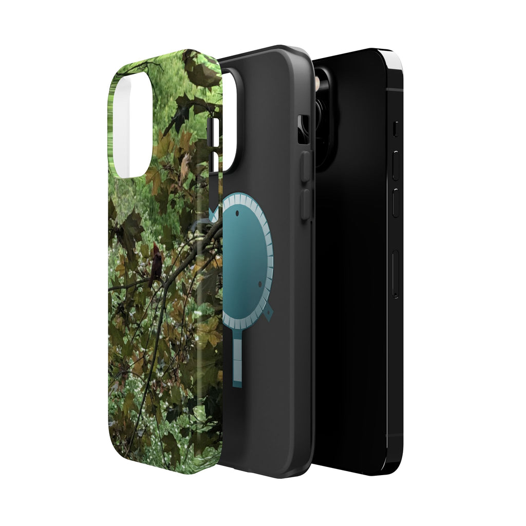 Camo Woodland Phone Case — Magnetic Impact‑Resistant iPhone Cover