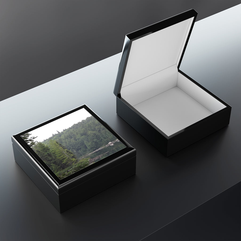 Forest Lake Jewelry Box – Scenic Nature Keepsake Box
