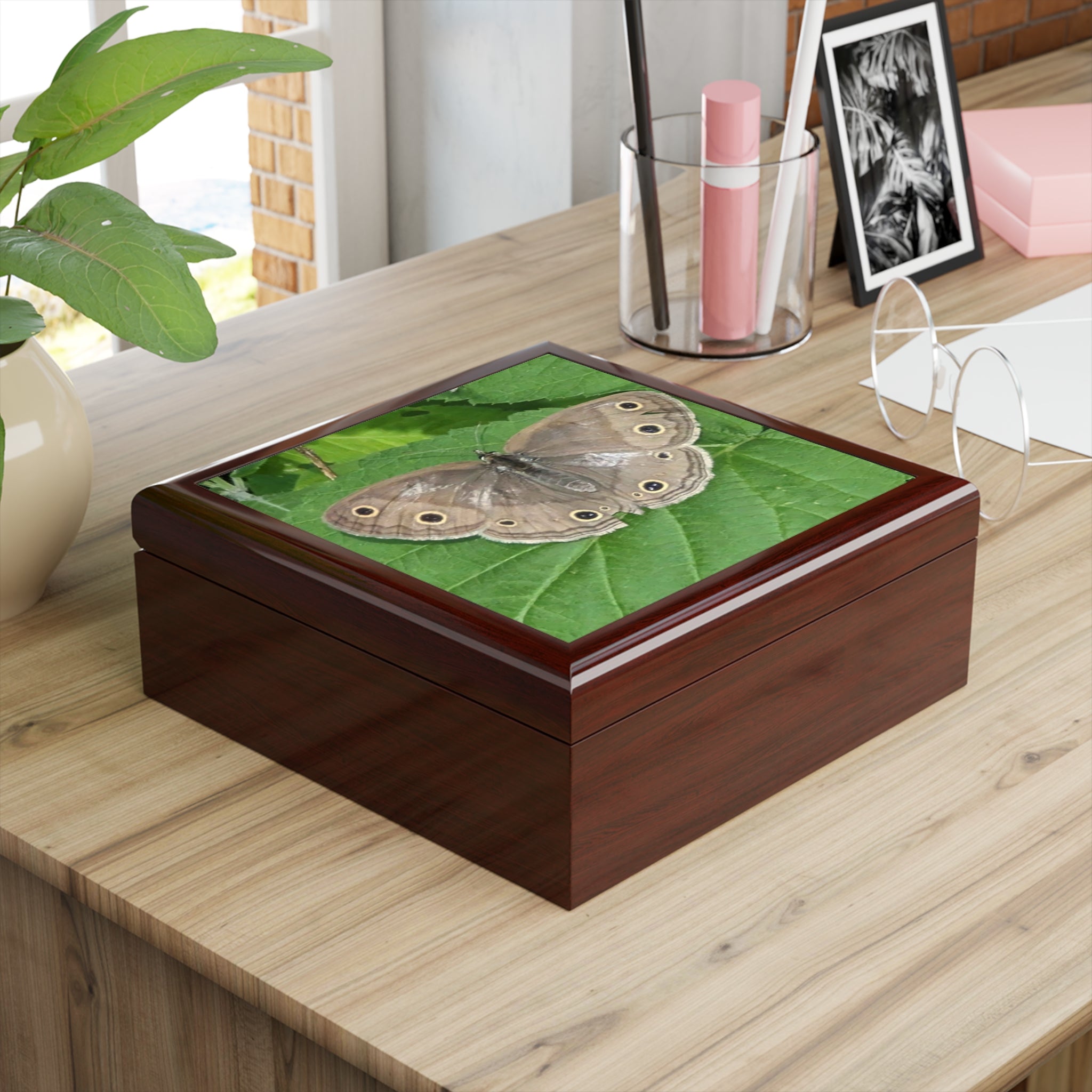 Butterfly Jewelry Box - Nature Photo Keepsake Box