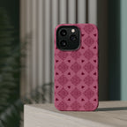 Pink Vintage Hearts Magnetic Impact-Resistant Phone Case