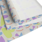 Pastel Floral Tile Table Runner — Spring Garden Dining Decor