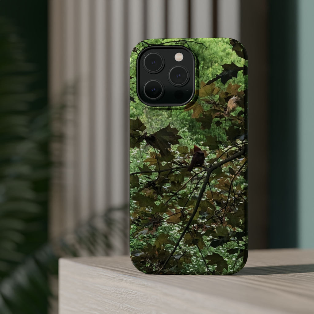 Camo Woodland Phone Case — Magnetic Impact‑Resistant iPhone Cover